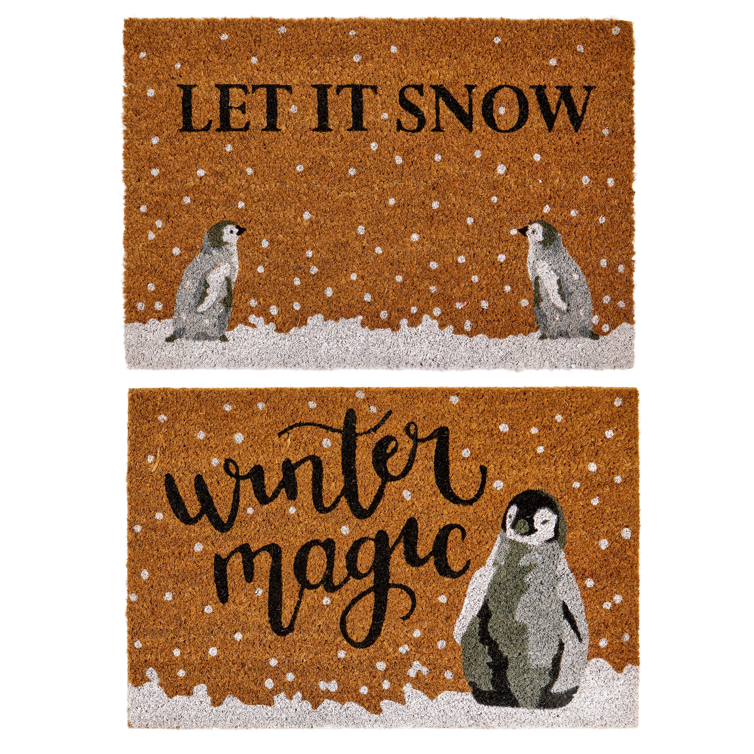 Christmas Penguin Door Mat 40x60cm