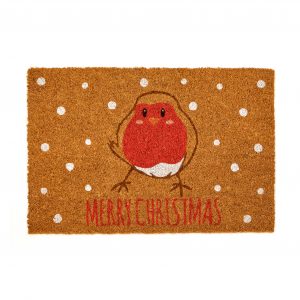 Christmas Robin Door Mat 40x60cm