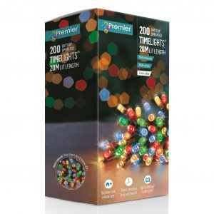 200 Battery Outdoor Timelights Multi Colour