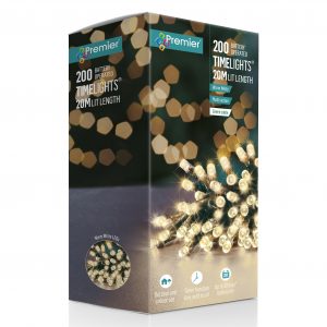 200 Battery Outdoor Timelights Warm White