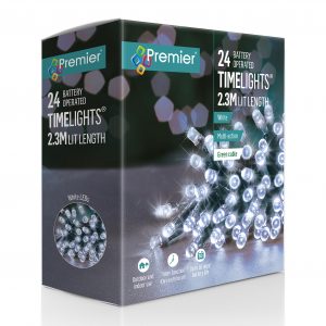 Multi-action Battery Operated White LED Lights 24