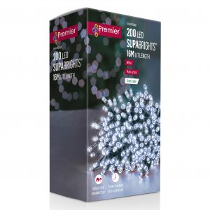 200 LED Supabrights White with Timer