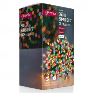 360 Supabrights Multi-coloured with Timer
