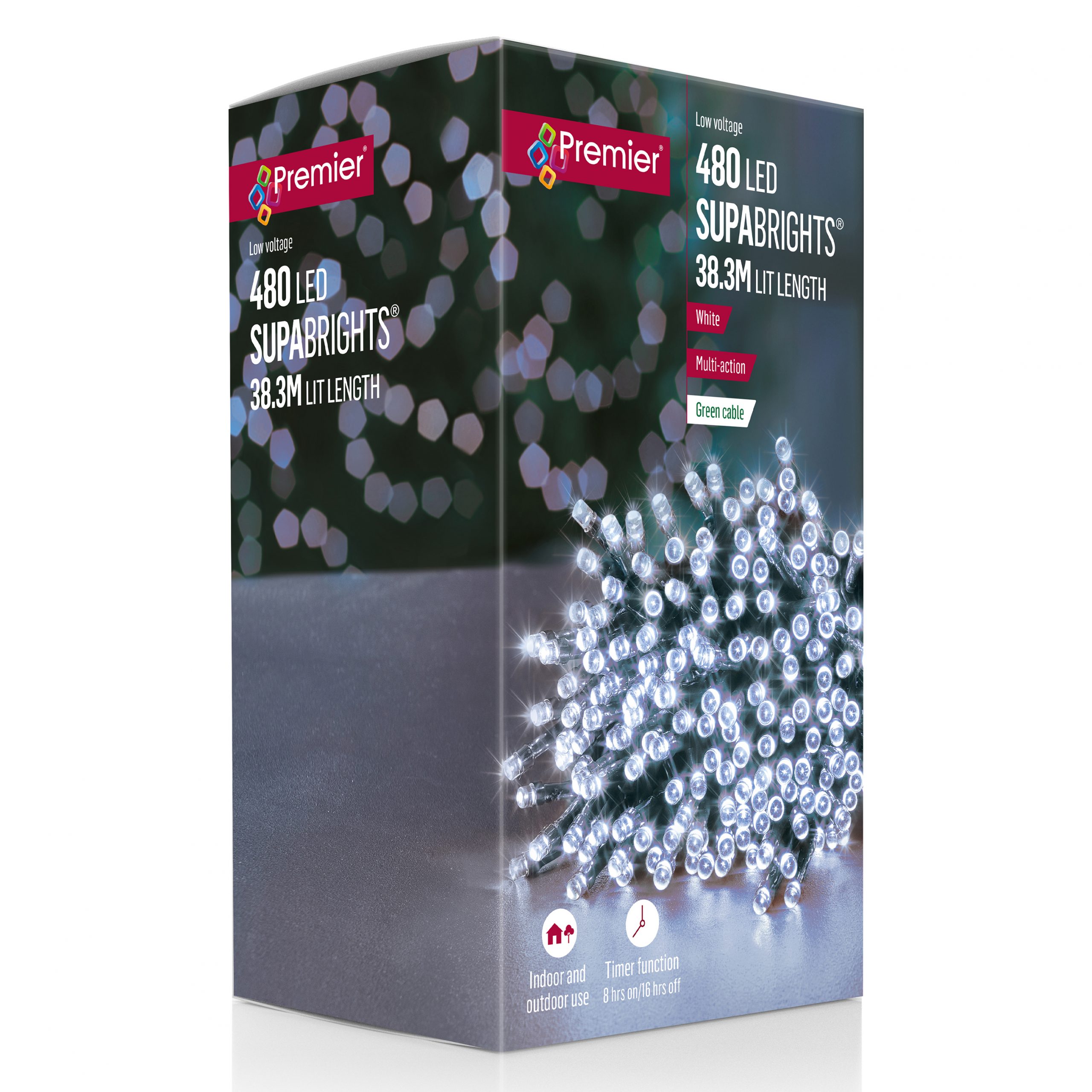 480 LED Supabrights White with Timer