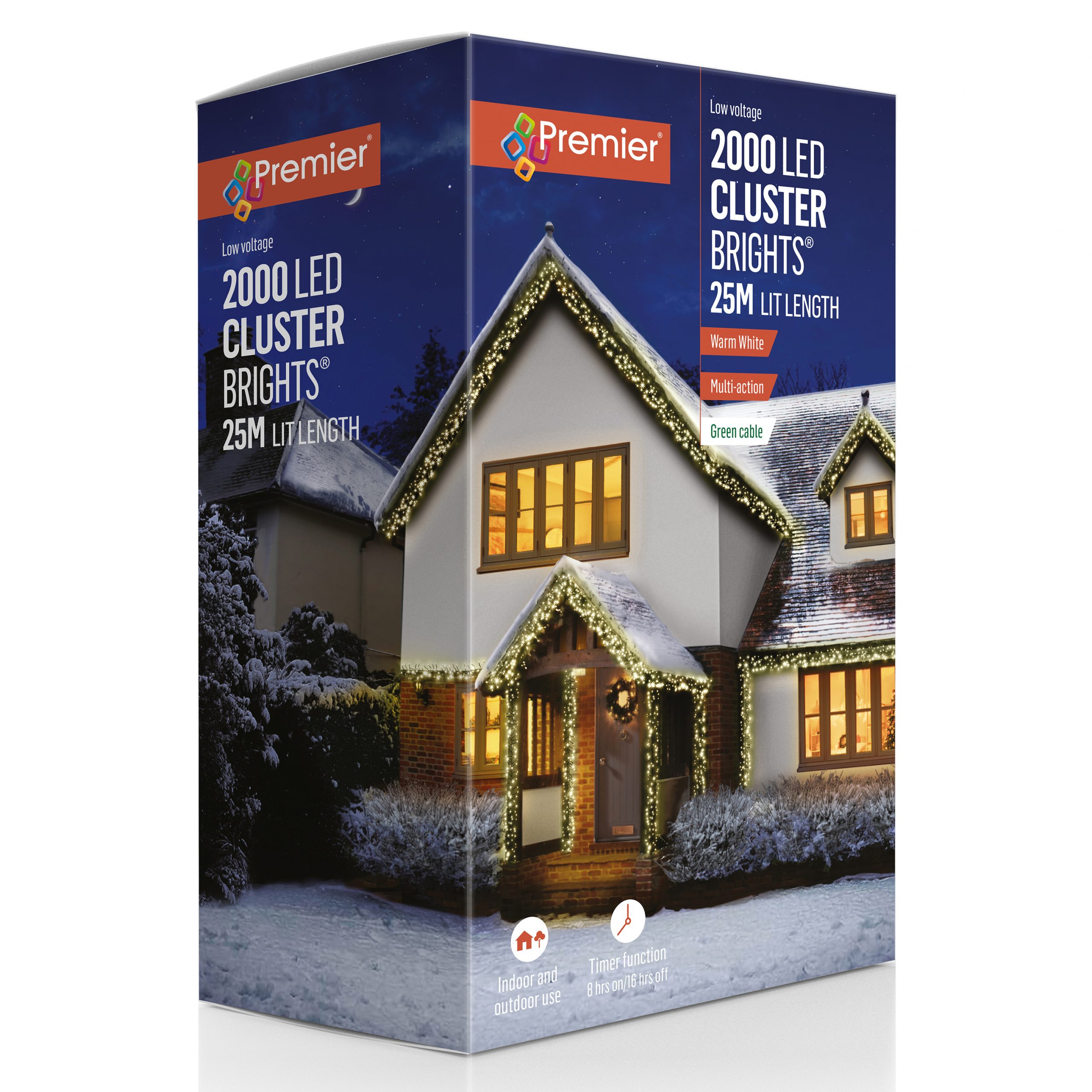 2000 M-A LED Clusters Timer Warm White