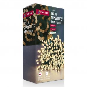 120 M-A Supabrights Warm White & Timer
