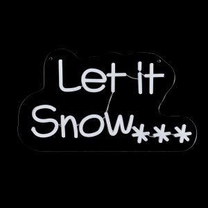45cm Let it Snow Dual-Usage Neon Sign