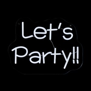 40cm Lets Party Neon Sign