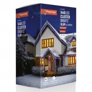 1440 LED Cluster Lights Multicoloured