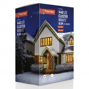 1440 LED Cluster Lights Warm White