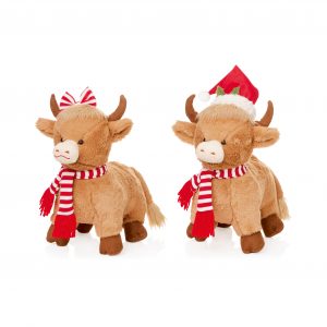 33cm Standing Highland Cow Plush