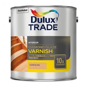 Dulux Trade Diamond Glaze Varnish Clear Gloss 2.5L