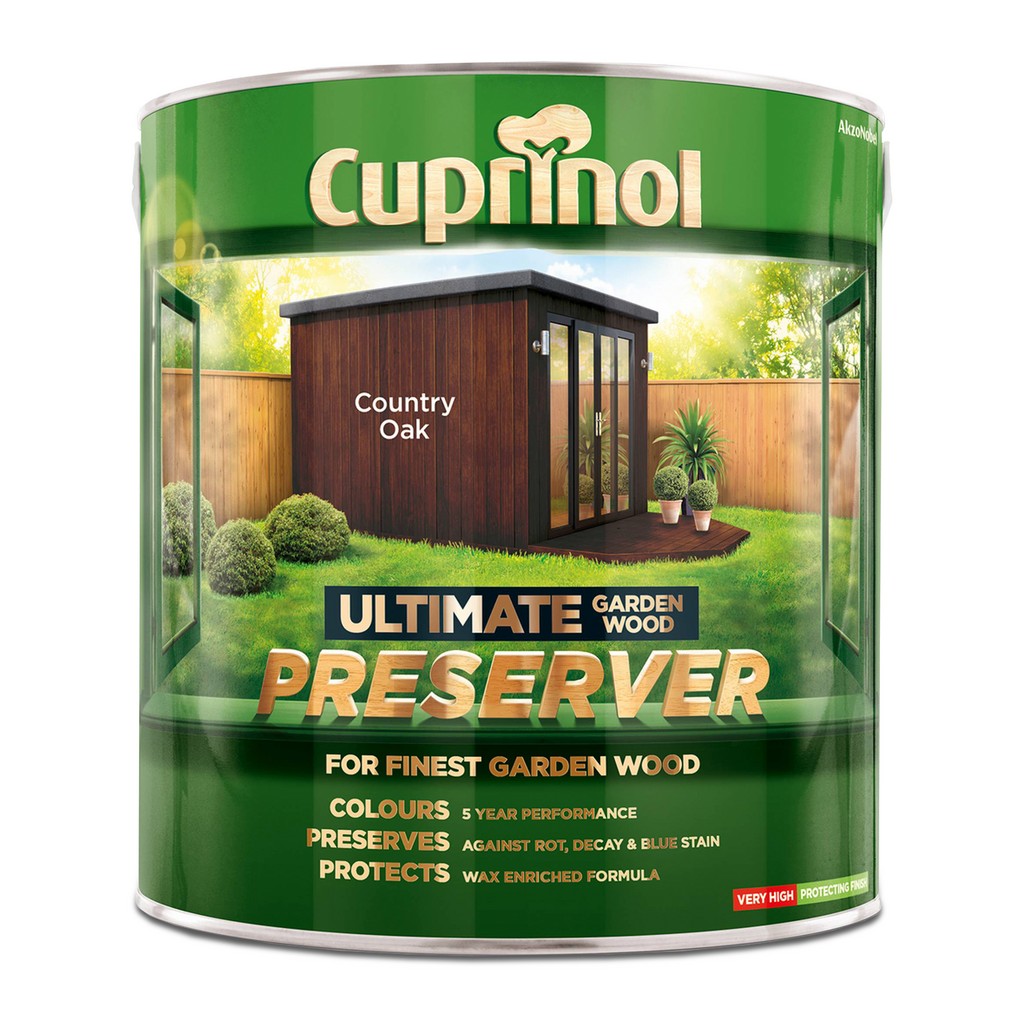 Cuprinol Ultimate Garden Wood Preserver Country Oak 4L