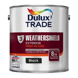 Dulux Trade W/Shield Ext. Gloss Black 2.5L