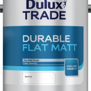 Dulux Trade Durable Flat Matt White 5L