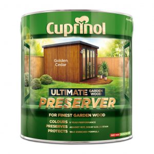 Cuprinol Ultimate Garden Wood Preserver Golden Cedar 4L