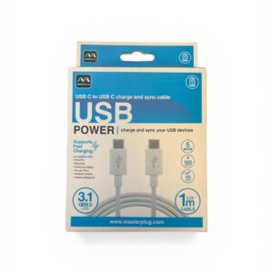 Masterplug USBC to USBC Charge and Sync Cable